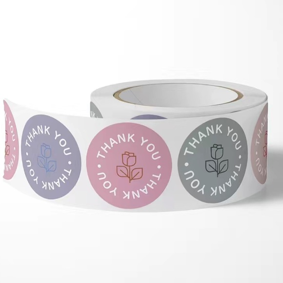 4 /π²20 π€ 500pc roll Thank You stickers - Picture 3 of 6